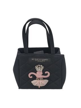 MY Flat in London Brighton Ballerina Monkey Rhinestone Crown Handbag Purse Small